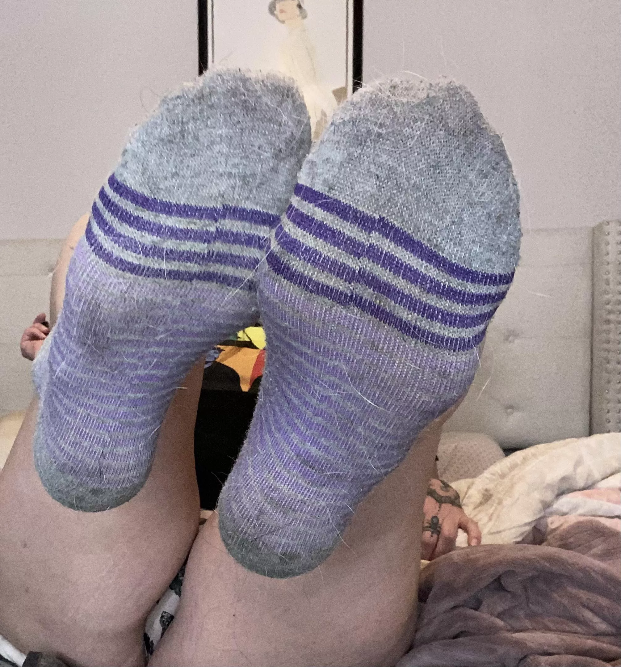 I REALLY Put the PEE-whew!! 🥵🤢🐽In PURPLE! 😈🦶🧦[selling] posted by hollady_blue3