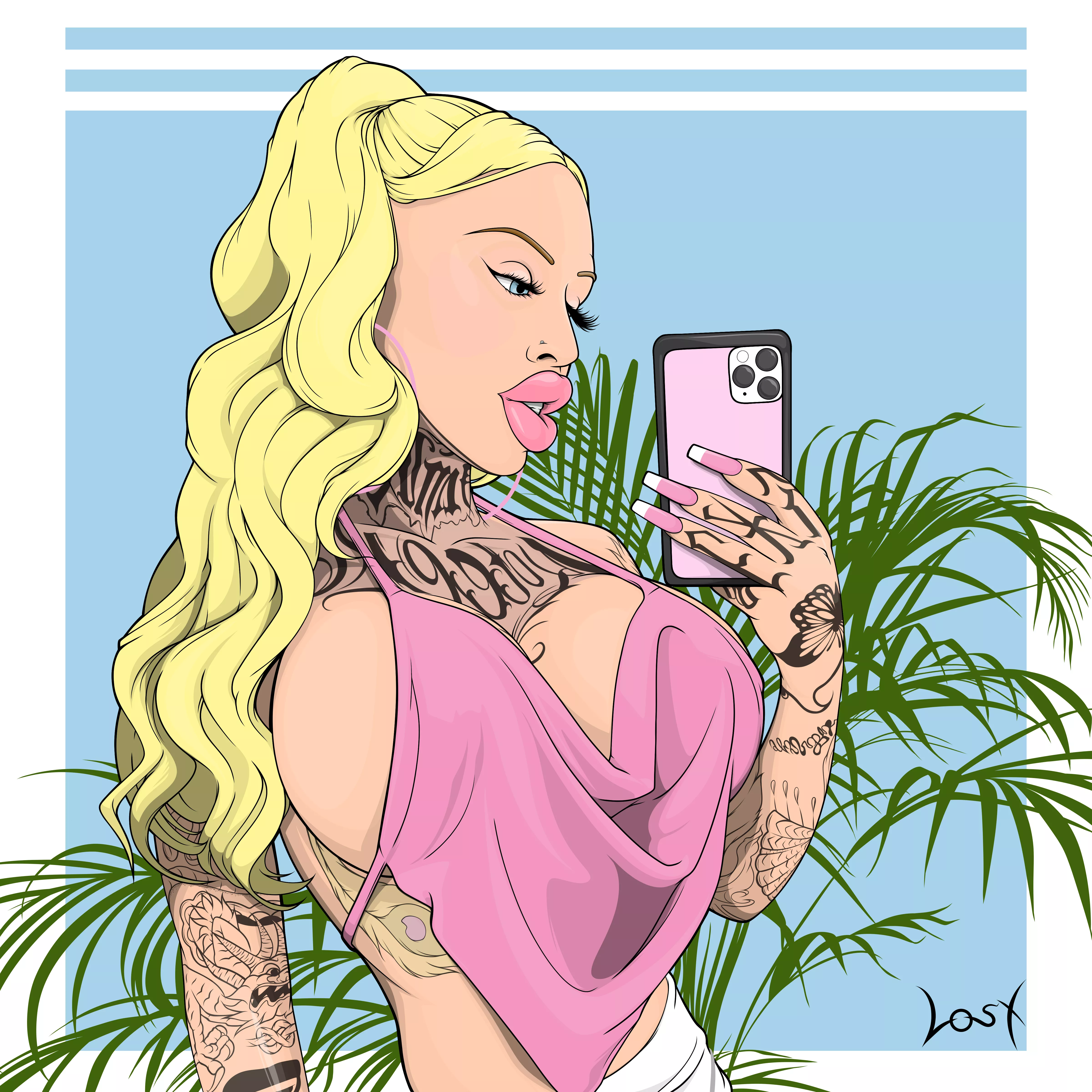 I saw a awesome Picture here and drew it. posted by Lost_And_found_Art