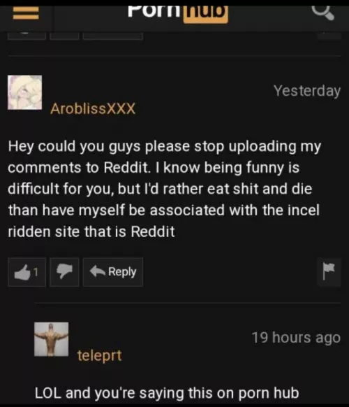 I saw this on r/cursedcomments you can’t cross post on here so here is the original post: https://www.reddit.com/r/cursedcomments/comments/u1yp0o/cursed_incel/?utm_source=share&utm_medium=ios_app&utm_name=iossmf by Puzzled_Formal942