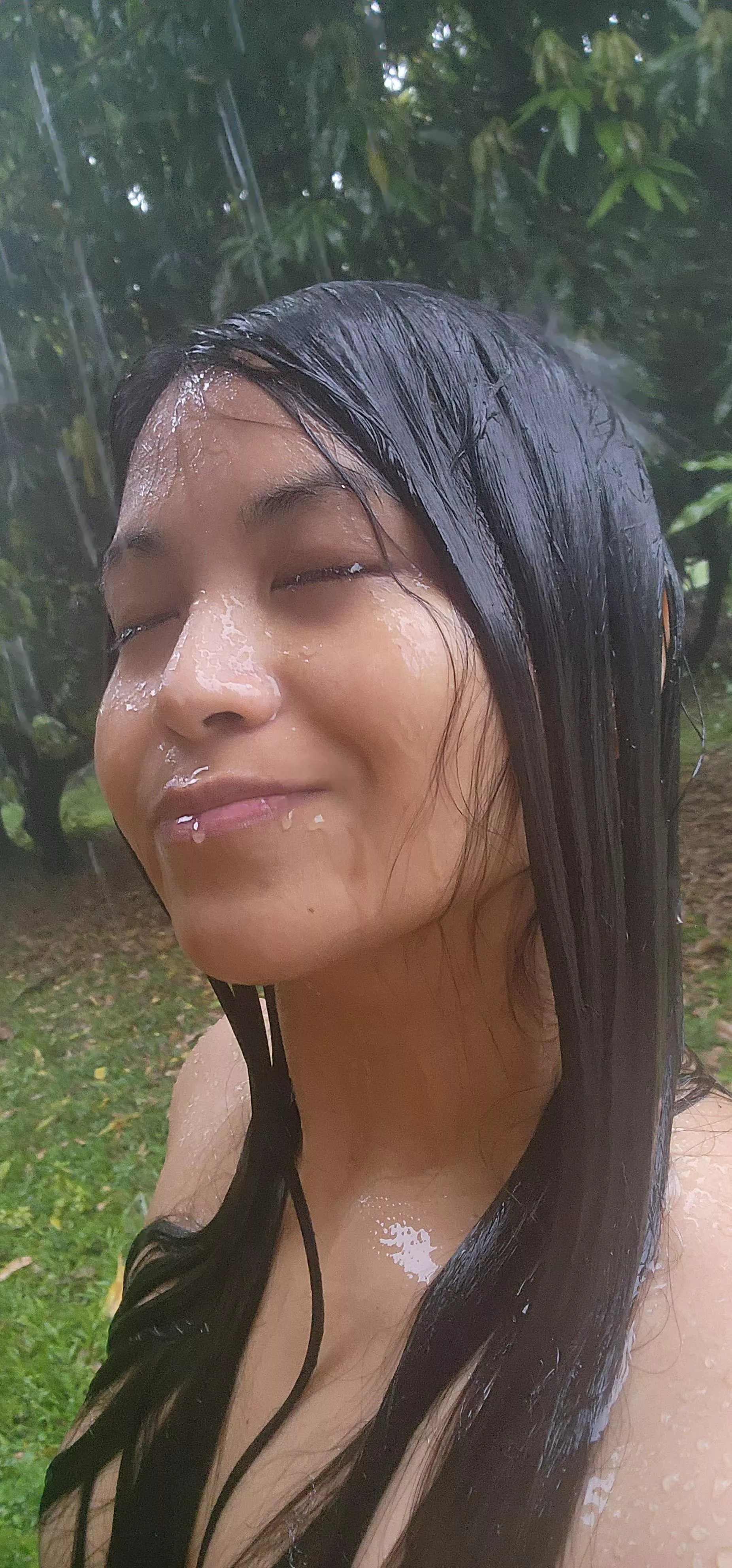 I shower outside..naked. posted by tricia92