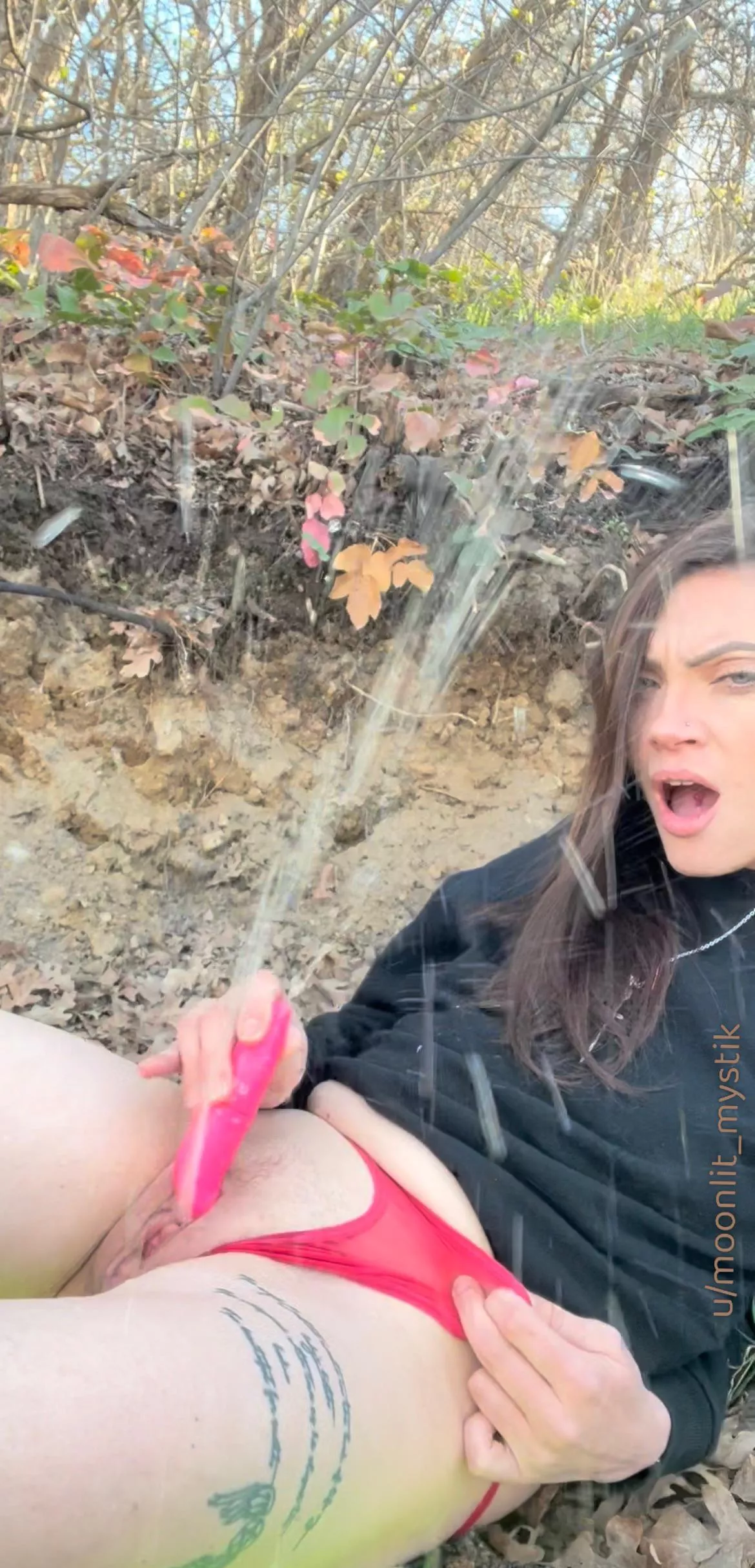 I squirted all over the public trail!!! posted by moonlit_mystik