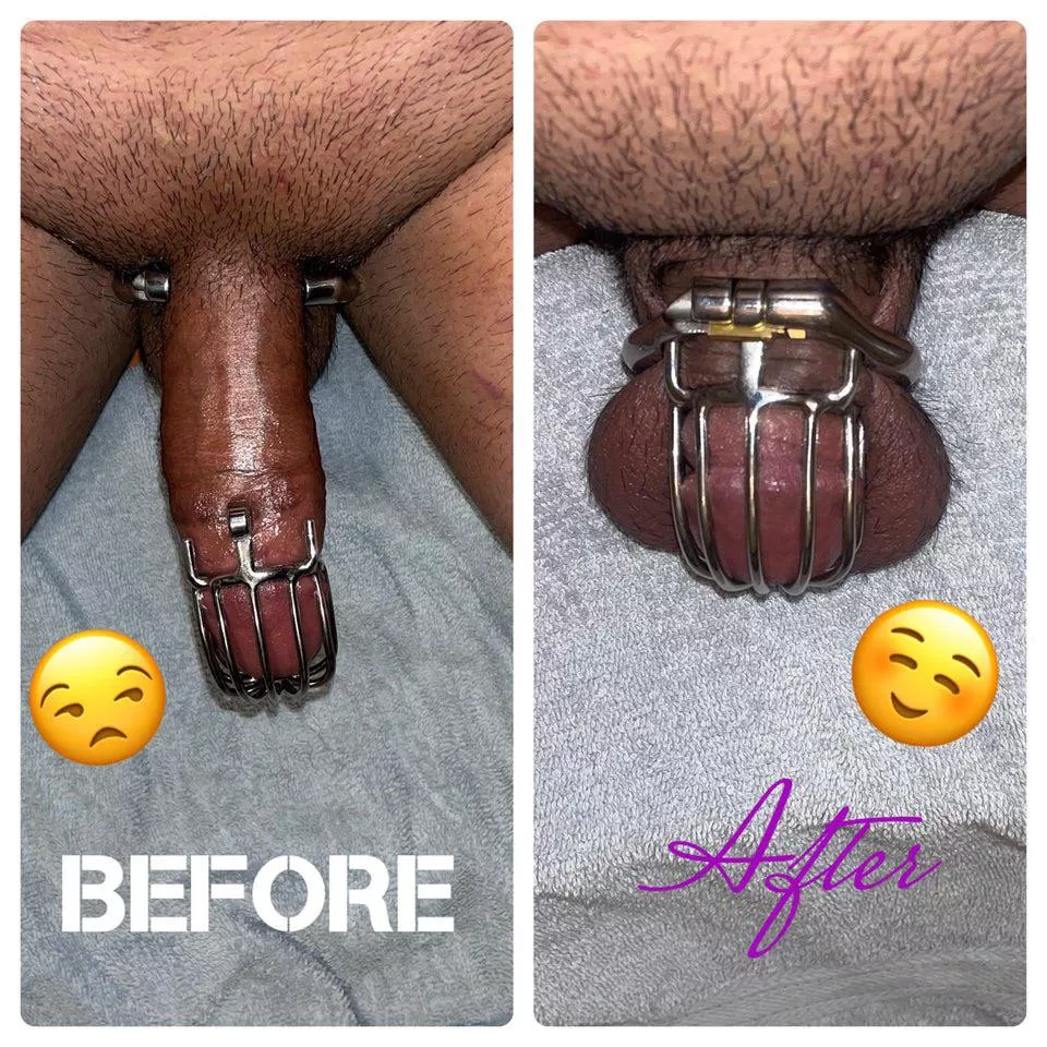 I still can’t believe this cage somehow fit 😌 posted by cagethiscock