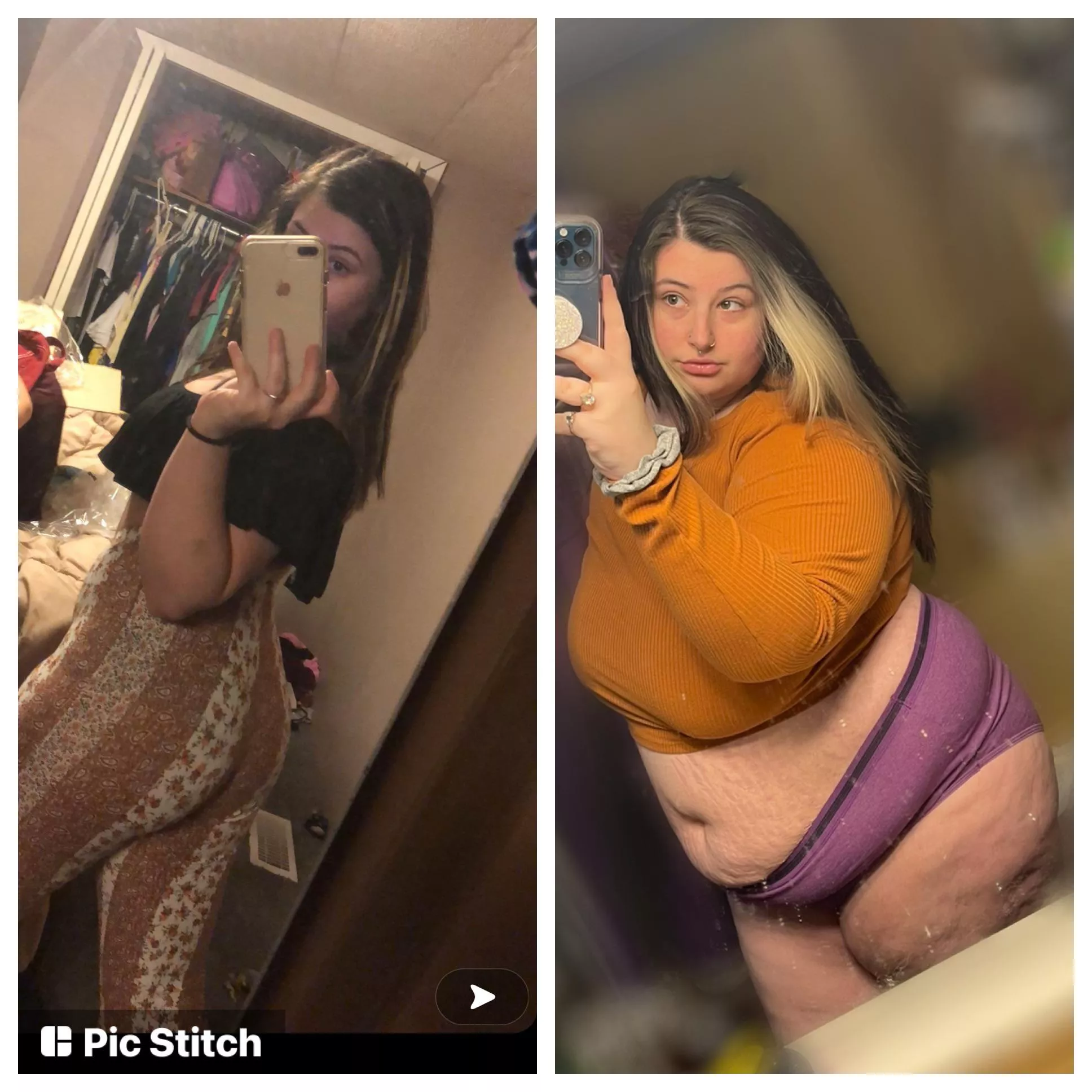 I think I gained a little bit 😅😅 posted by sugargirl2001