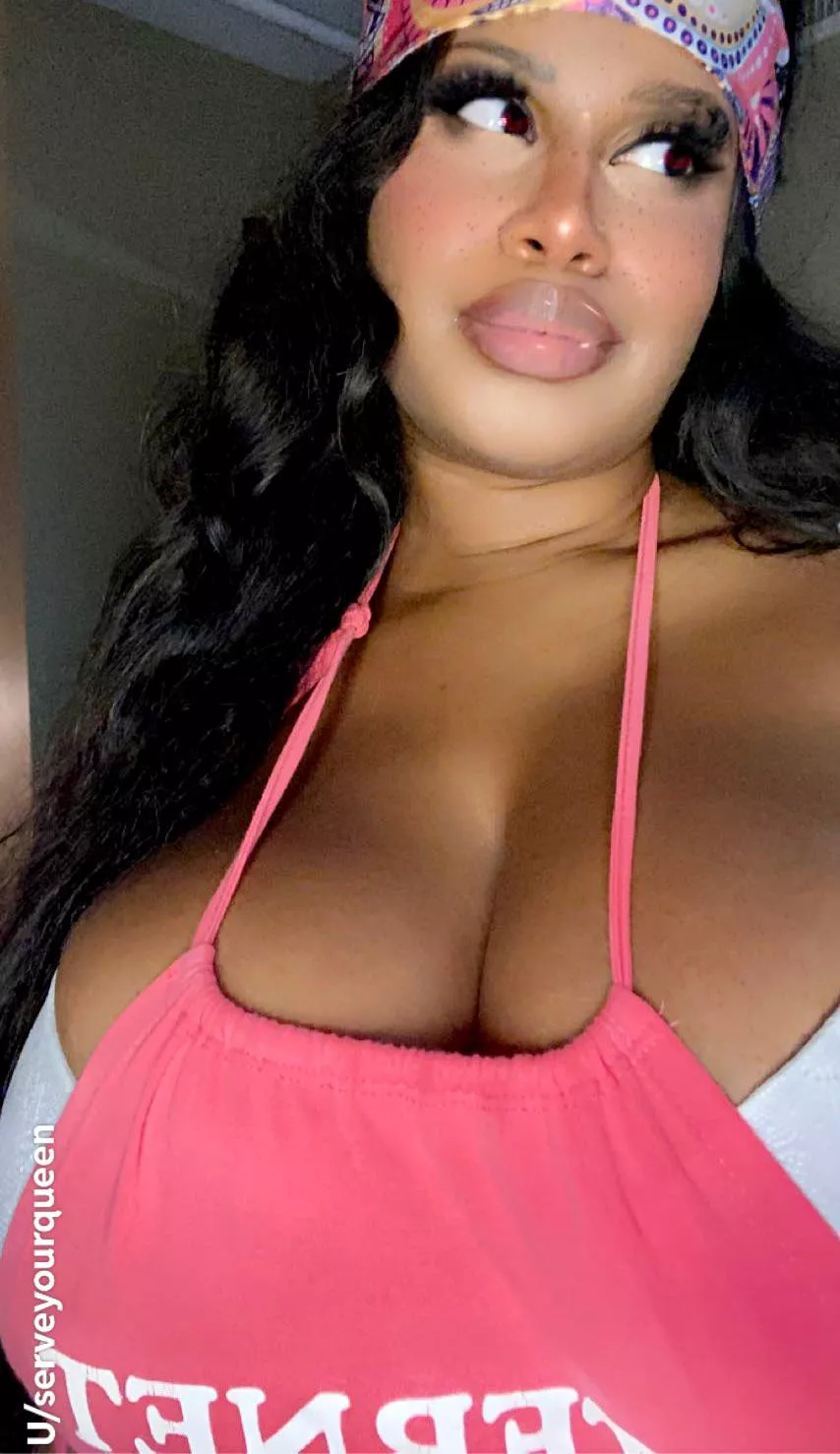 I think I need a bigger top or something .. posted by serveyourqueen