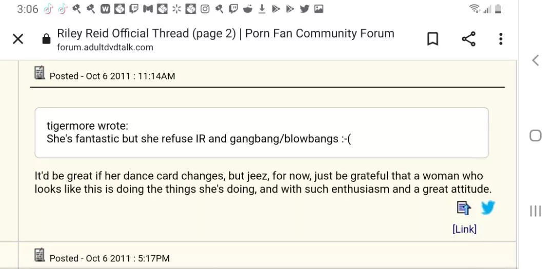 I thought everyone on here would like this, I happen to cross this post on an old Riley Reid fan page from right after she got into the business, boy oh boy how things did change 🤣🤣🤣 posted by southern-4life