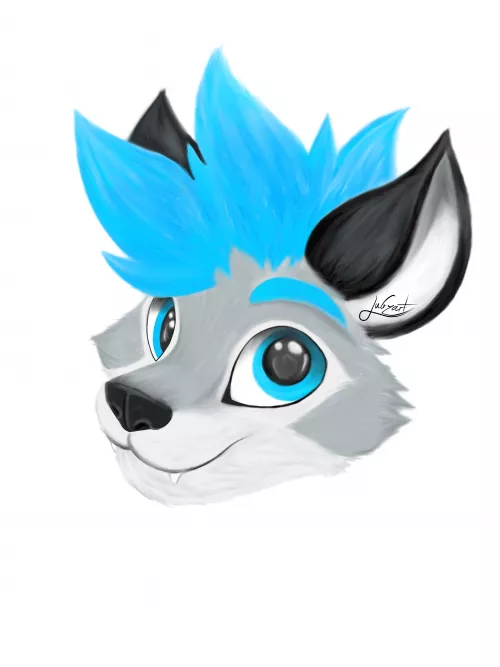 I tried a new “paint” style for a profile icon. I really like how it turned out! by Jubzart