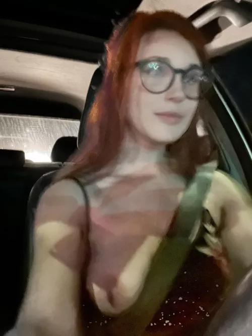I tried really hard to take a titty pic while driving but I got nervous and it didn’t turn out. Can I can like, a B- for effort? by The_StuffedOlive