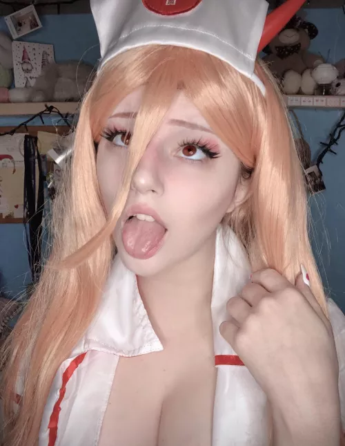 I tried to cosplay Power from Chainsawman by Ichig0xoxo