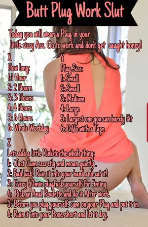 I wanna play this. Now that I own plugs in all sizes and a dildo. For every award ill wear panties for a day. posted by Ni_Ba