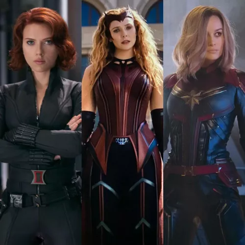 I want these Marvel babes (Scarlett Johansson, Elizabeth Olsen, and Brie Larson) to dominate the fuck out of me and a bro. by Sexyboi77
