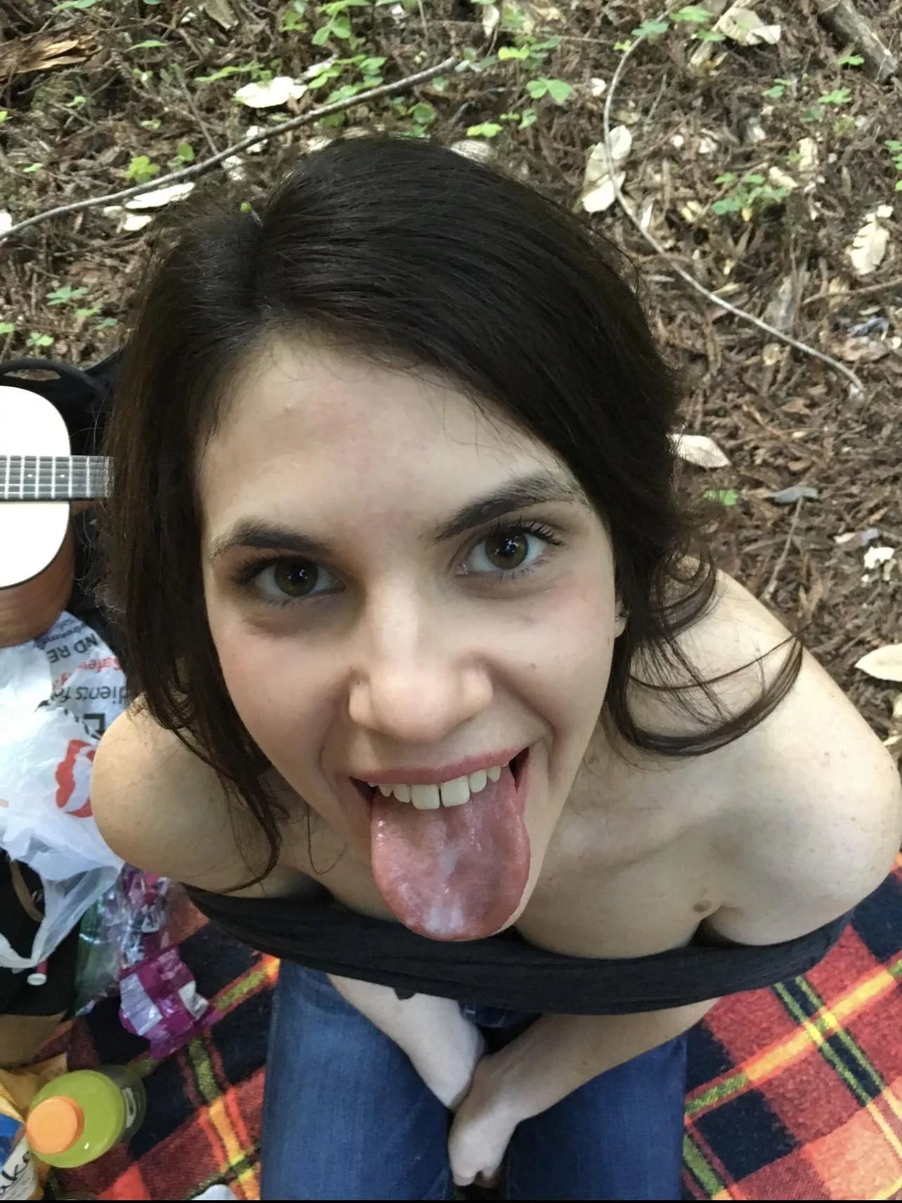 I was a good girl and swallowed this load on a hike ;) posted by lelboobs