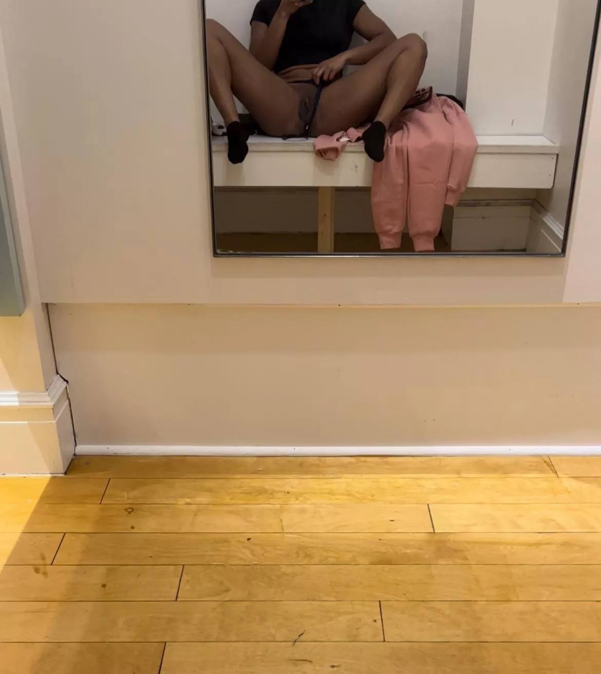 I was so horny while trying on clothes…just posted the video on my OF ❤️‍🔥 posted by JuicyyyJ4