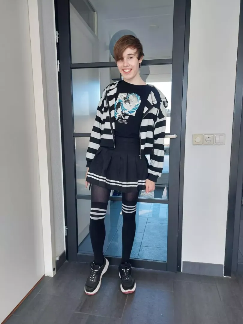 i went outside like this, it was kinda scary x3 posted by Femboy_pfp