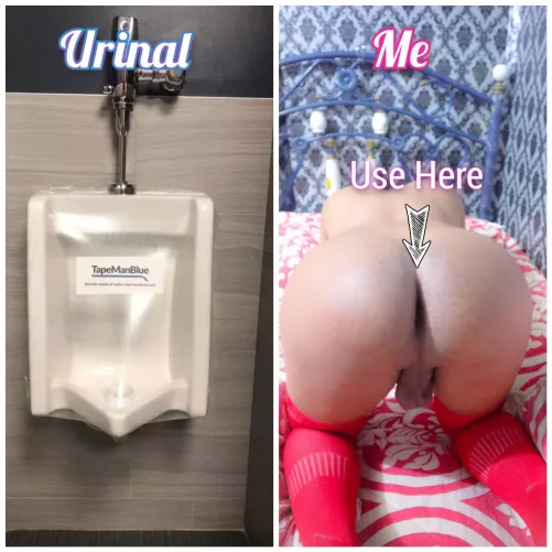 I will prove that I can store your pee inside my body, please use me, I want to be useful to you even though it is the same as a public urinal. by yunasissy