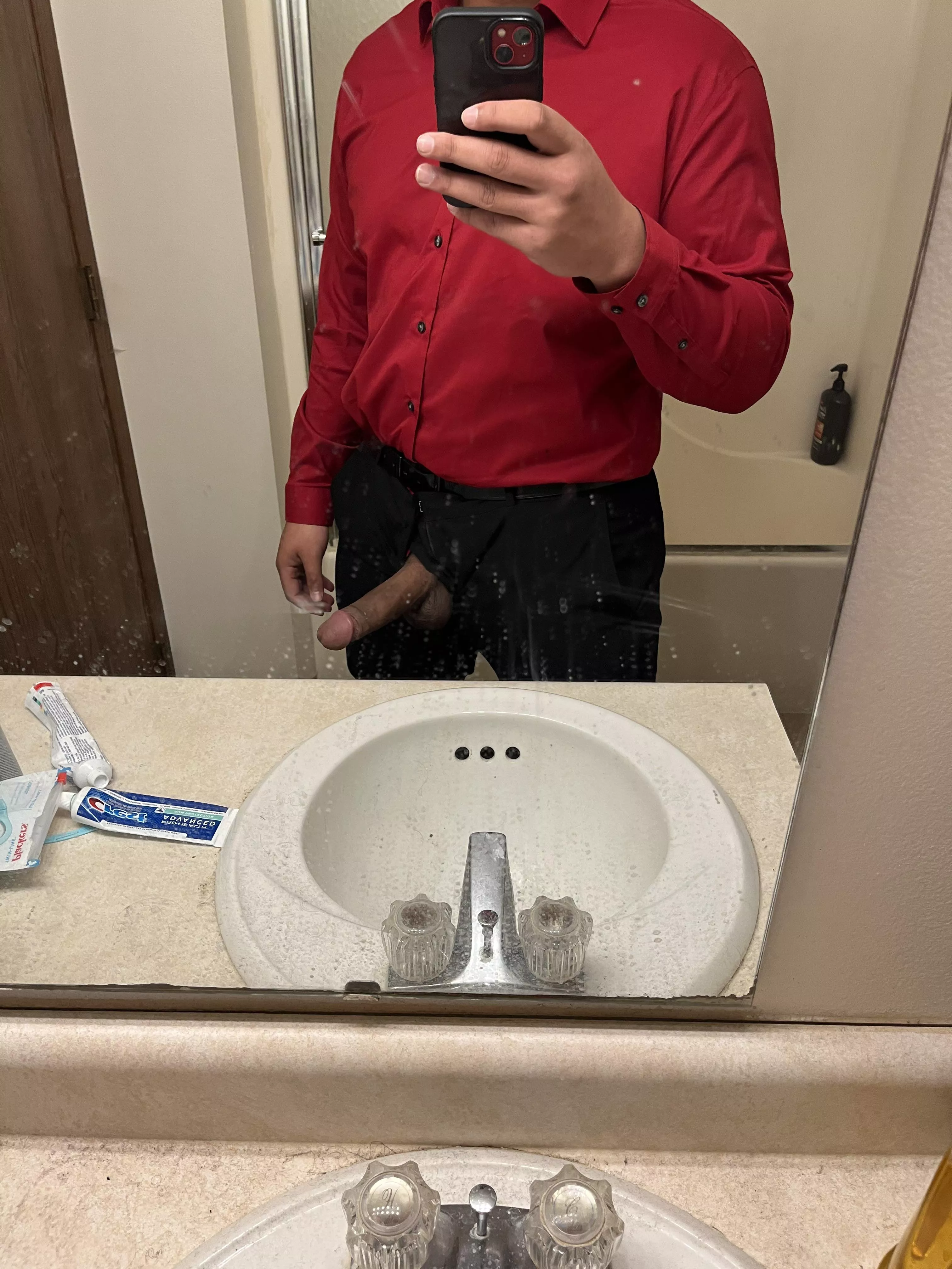 I wonder what my hot coworker would think if she knew I had a big dick posted by GreenGem400709