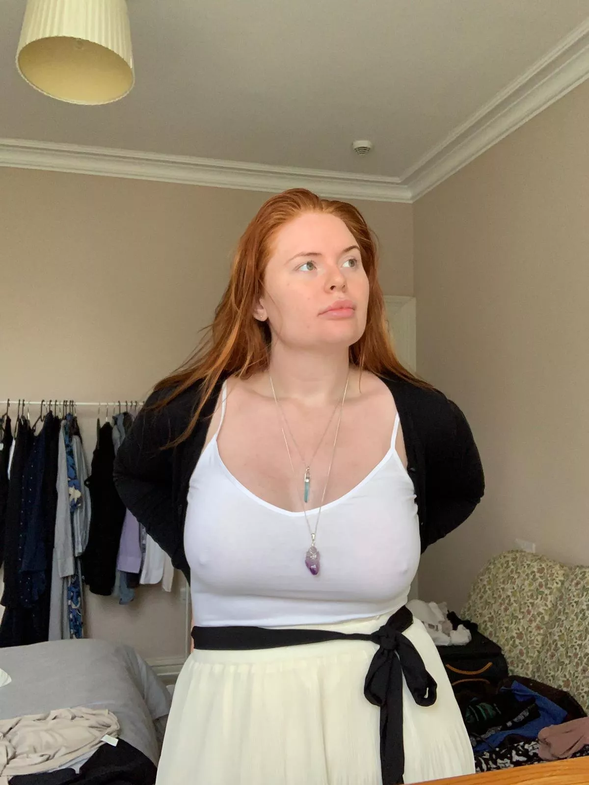 I wonder why everybody is staring at me? posted by Cheshire-Firecracker