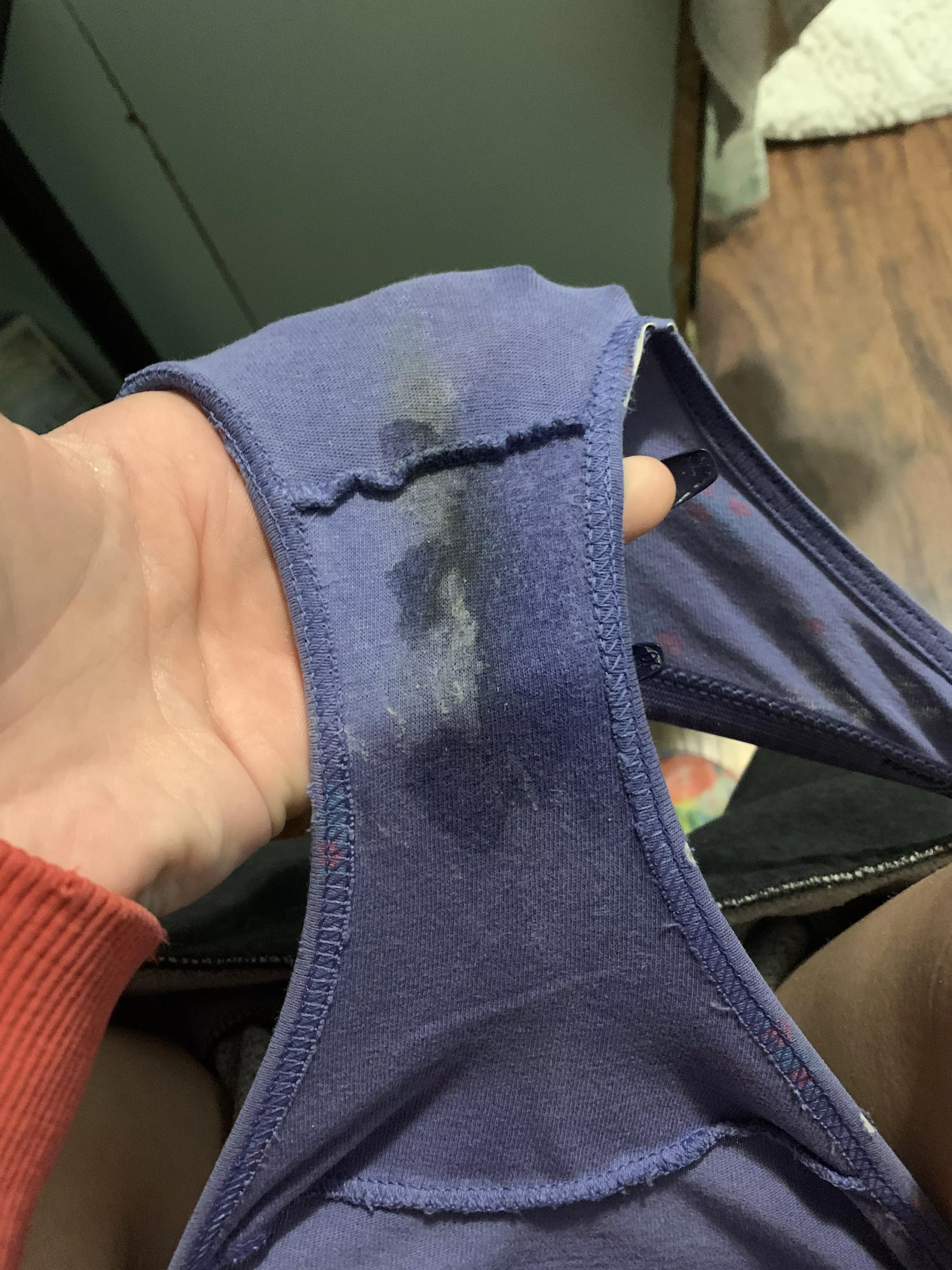 I wore them all day then put them back on after I squirted💦😜 posted by AngelToxic69