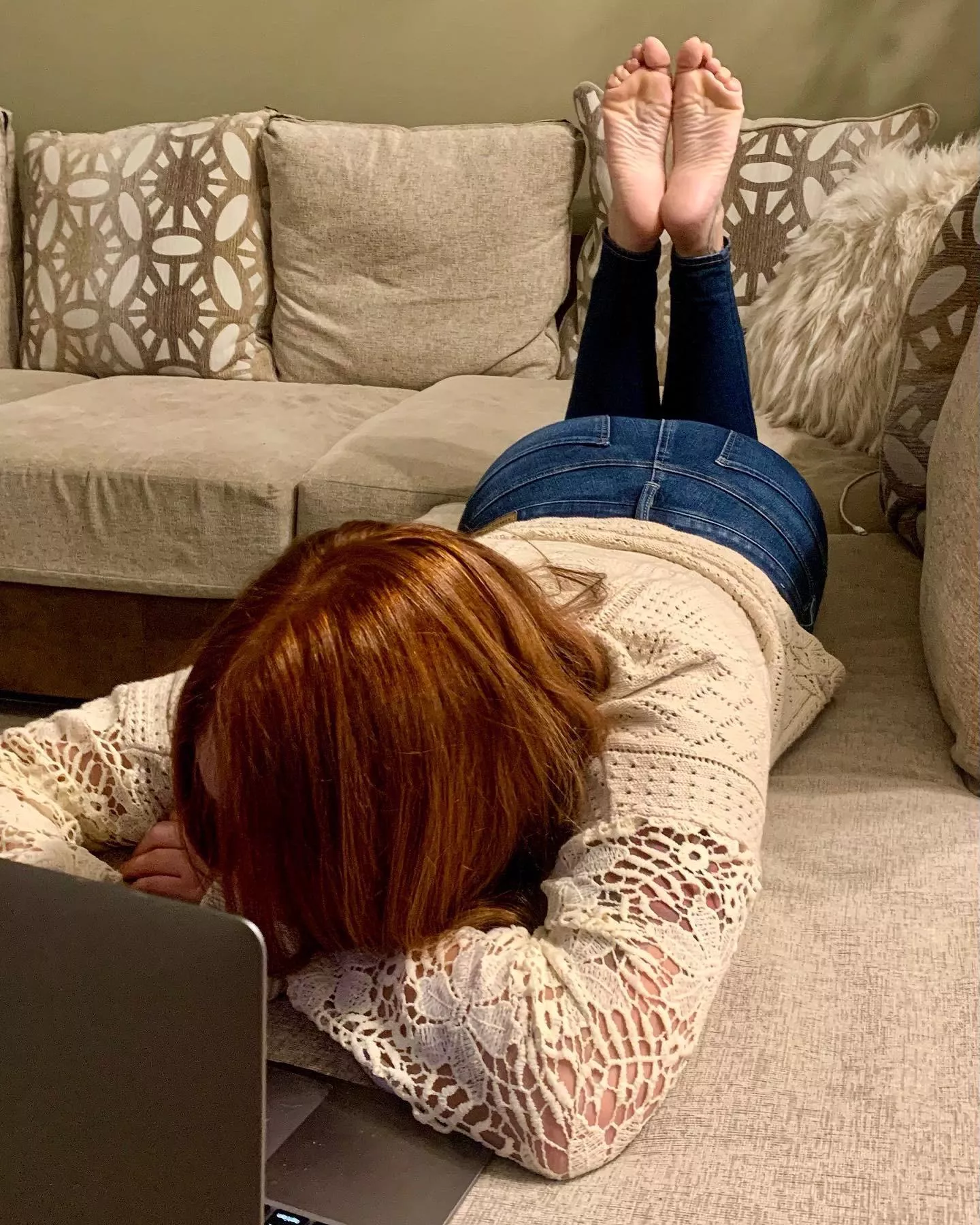 I work hard but my feet play harder😈 posted by CharmedPeets