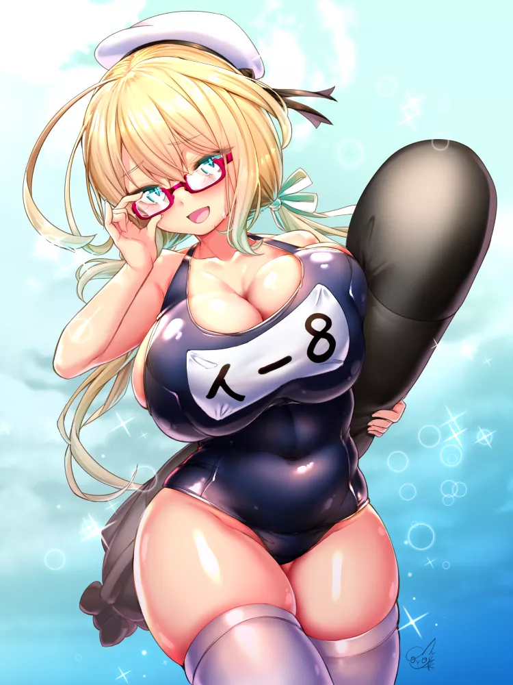 I-8 Lewd Body Tight Swimsuit (Doyouwantto ) [Kantai Collection] posted by sequence_string