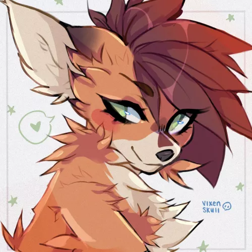 icon commission for @/azertyoon on twitter (art by me) 🍒 by vixenskull_