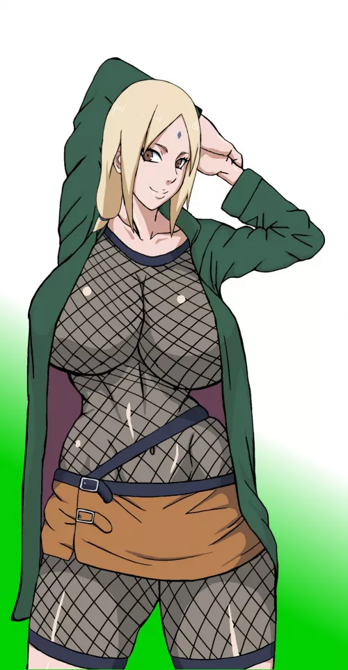 If Lady Tsunade wore Anko's outfit by lady_tsunade_fan3