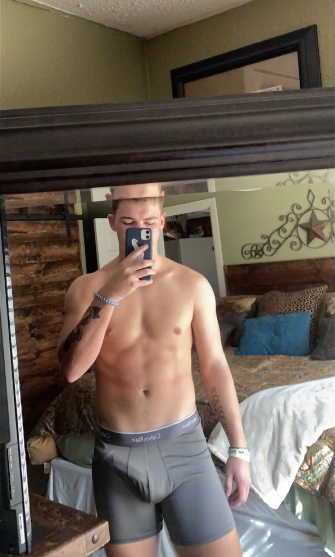 If we were roomates, would you let me walk around with my big dick like this? posted by collegeboyjack