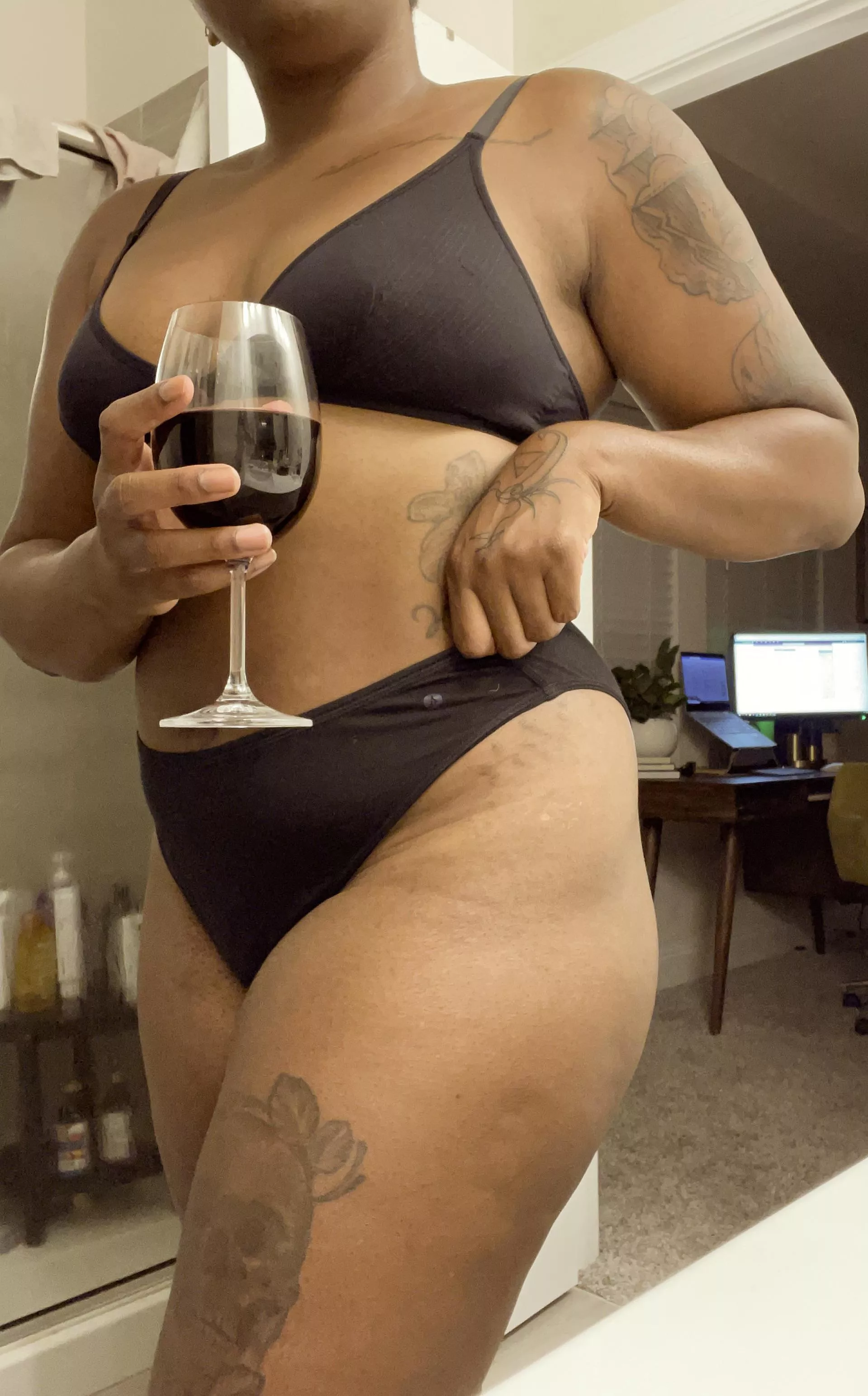 i(f) you let your eyes wander, you can see half of my tattoos 🍷 posted by moon_burrow1205