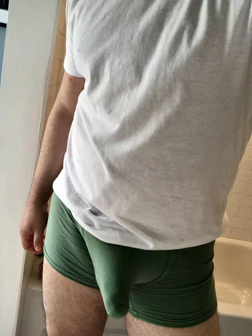 If you see a guy with a white shirt and bulge doing some yard work, come over and say hi 😉 by OGBDD