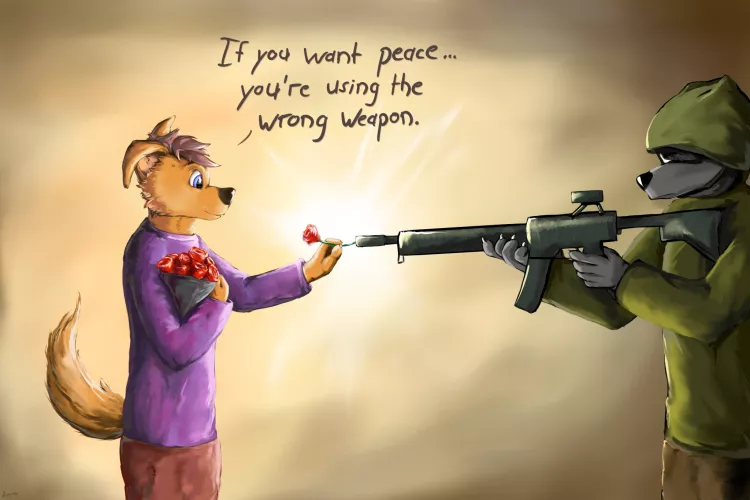 If you want peace... (Art by me) by Arcane_Wolfdragon
