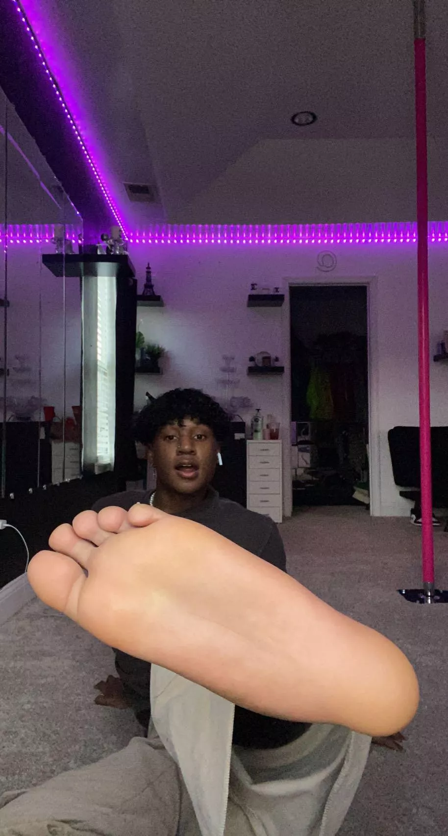 If you would lick the bottom of my feet 👣 Add me on snap @armanirhodes posted by demontime6