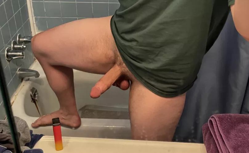 ⬆️ if you’d suck my cock while I get ready for work 😏 by theoneandonlyydog