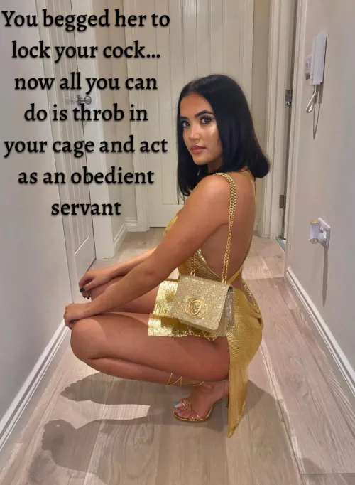 If you’re happy she’s your key holder, let her hear “thank you, Goddess” by donlogan83