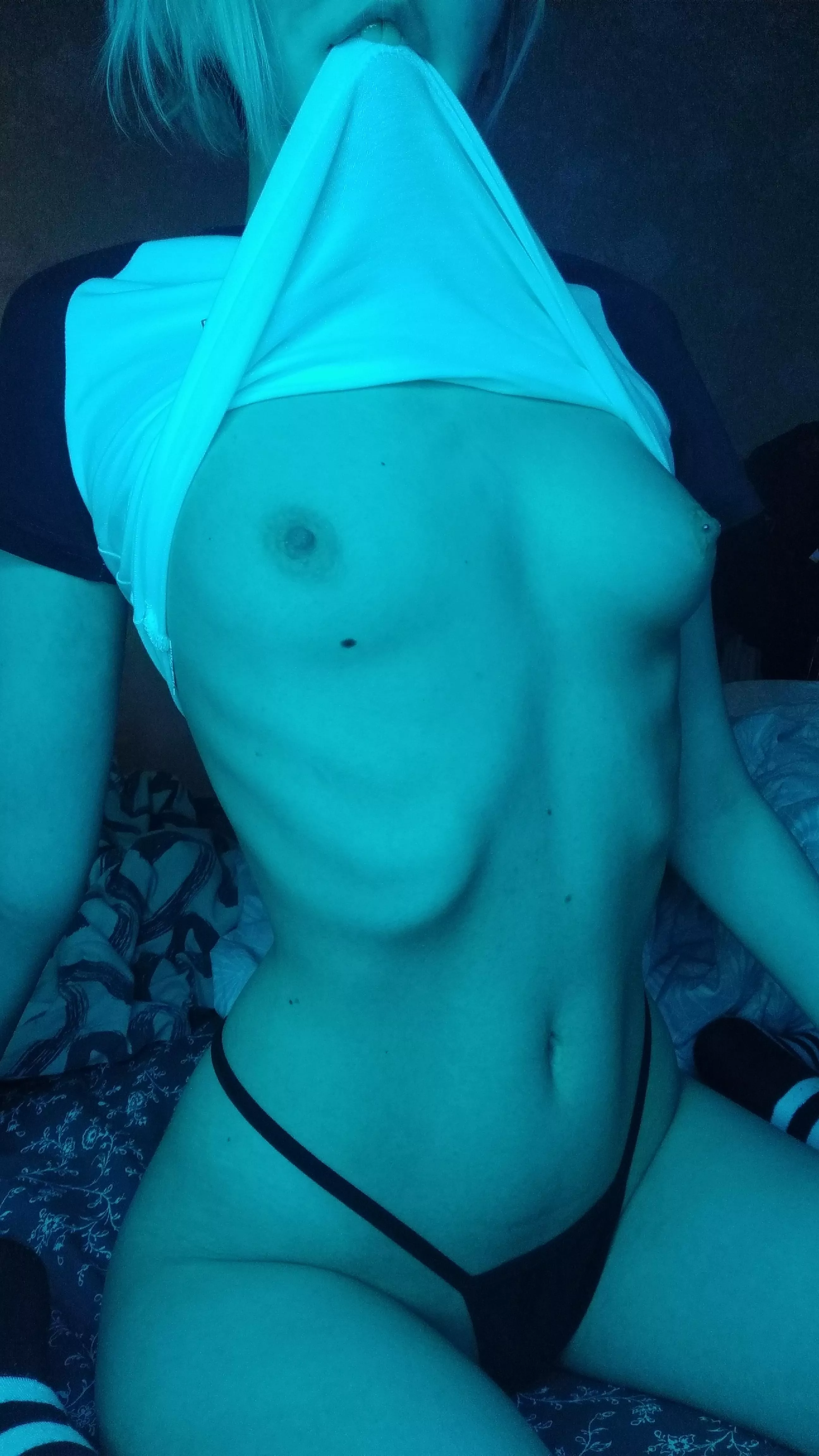 I'll hold my top for you to enjoy the view posted by horniestalpaca