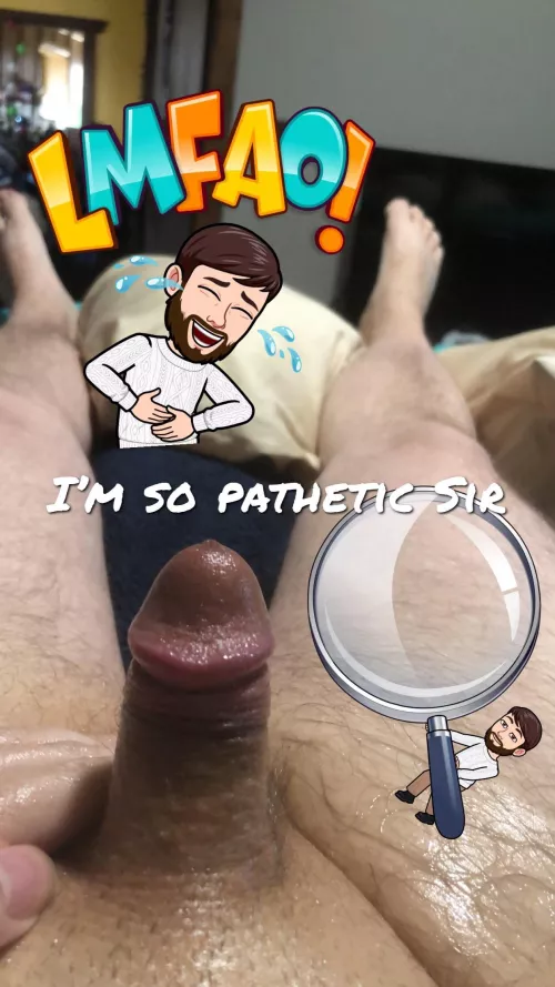 I’ll never be a real man my straight buddy is locking my little dinky dick up he wants to try to shrink it by AdConscious9544