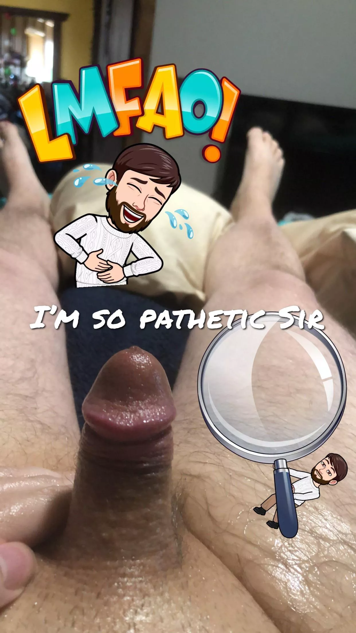 I’ll never be a real man my straight buddy is locking my little dinky dick up he wants to try to shrink it posted by AdConscious9544