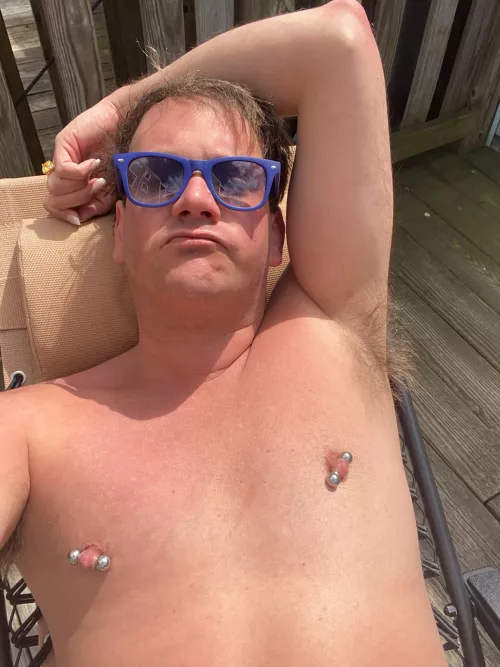 i'm a man with huge pierced nipples & really hairy armpits. by bnjmnsmith