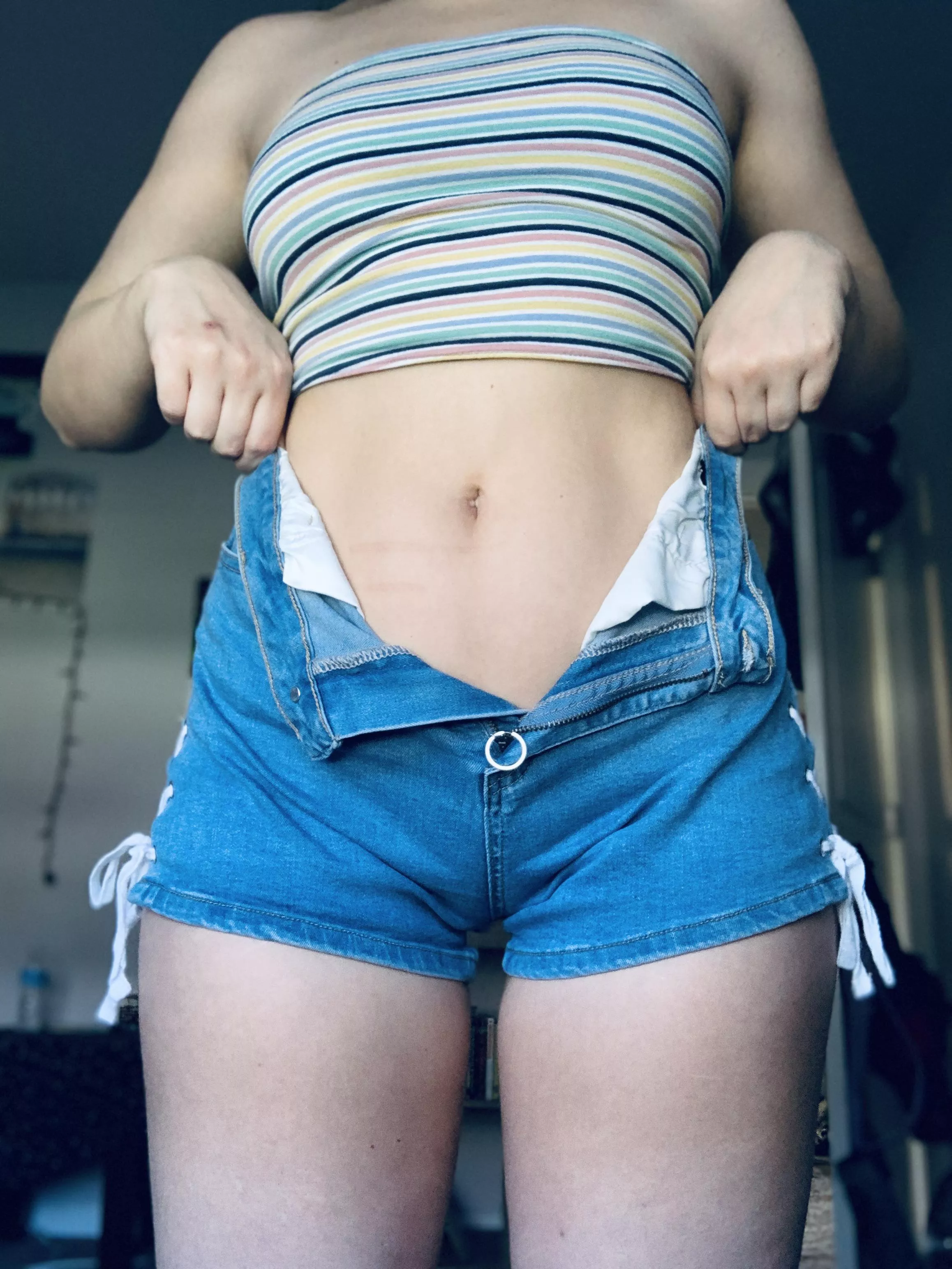 I’m getting dressed for today, are these shorts okay? posted by PeachyMaxine