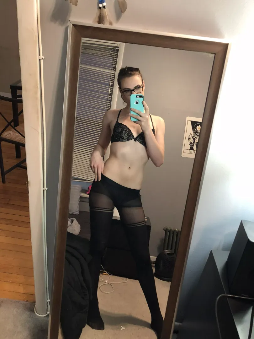 I'm halfway between a sexy librarian and a strict teacher posted by AvaShade