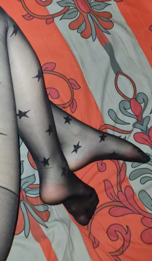 I'm in love with those star tights. What do you think? Wanna see more of me wearing them? by No-Nefariousness8872