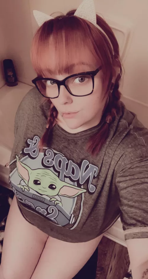 I’m just a girl with a cute cat ear headband by RainbowNerdVana