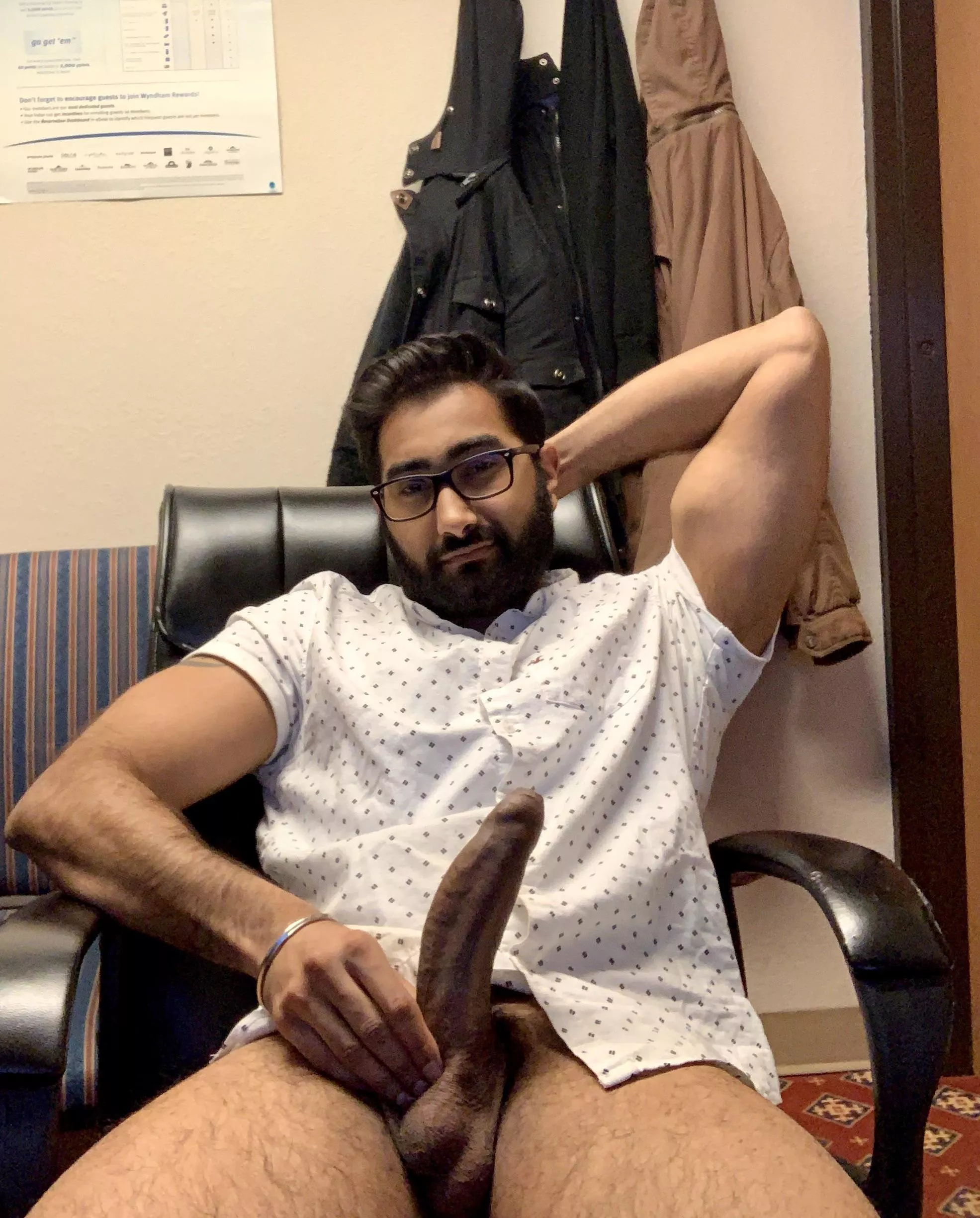 I’m just stretching😁 I can help you stretch too😜 posted by Big-Indian-c0ck