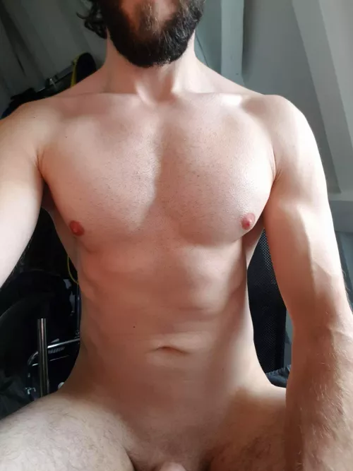 I'm low-key turned on by my own pecs ngl by Ntuq