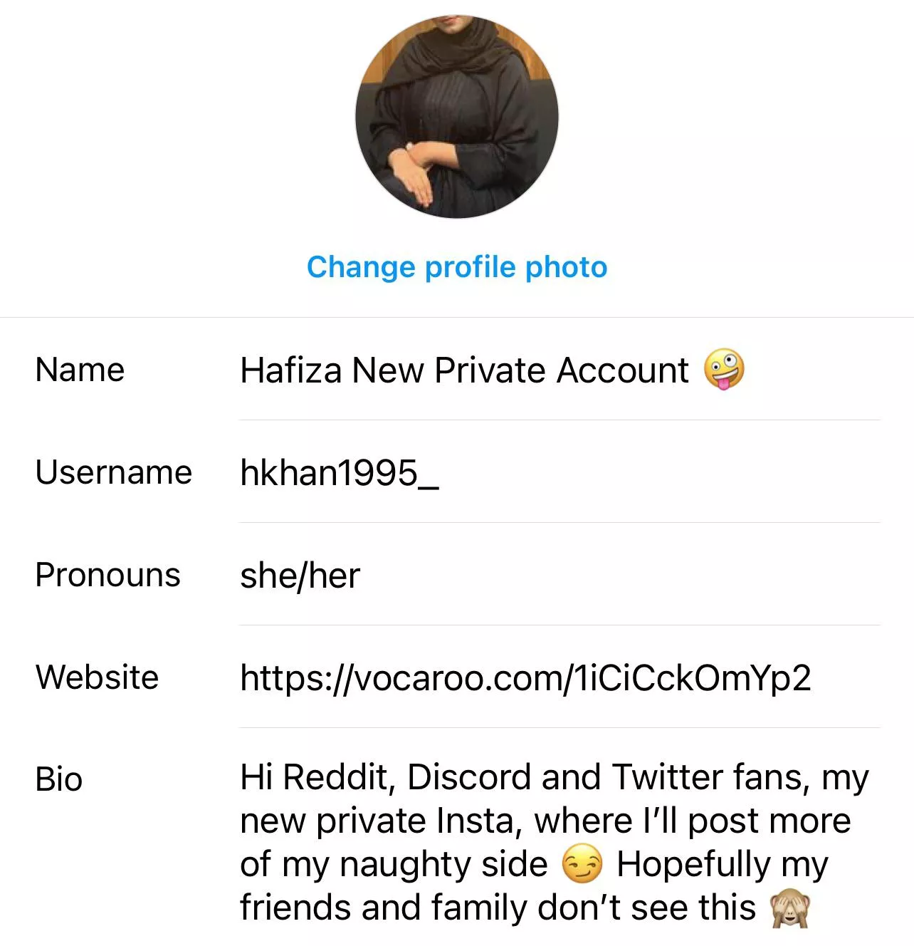 I’m making a new naughty Insta 😏😳🙃 hkhan1995_ posted by hkhan1995