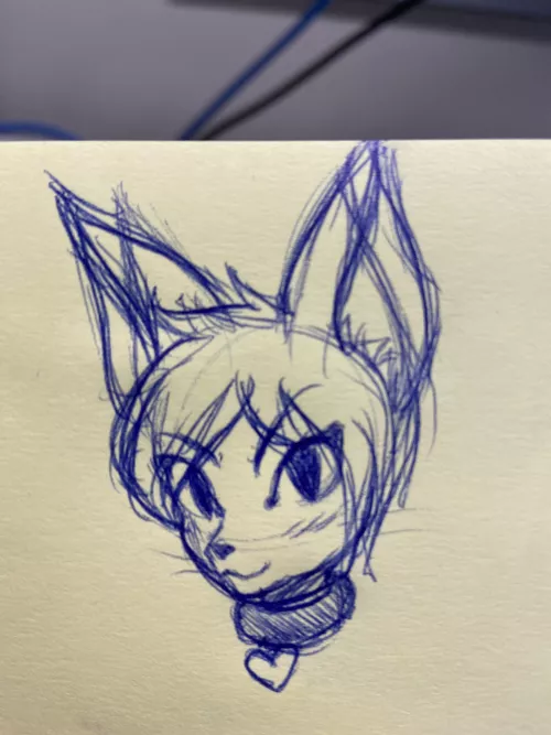 I’m new to the furry community after wanting to join for a long time but too scared of the stigma against being one, as well as the fear that I don’t qualify… so… today I say screw that, I’m doing what makes me happy. This is just a doodle to i by CarnageCanCan