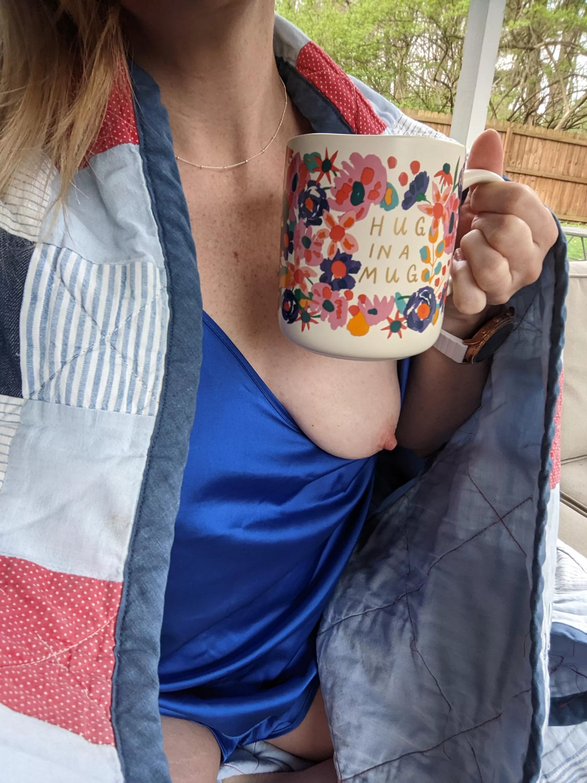 I'm not as wild today but loving this early spring morning 🥰 posted by ohwowtastethis