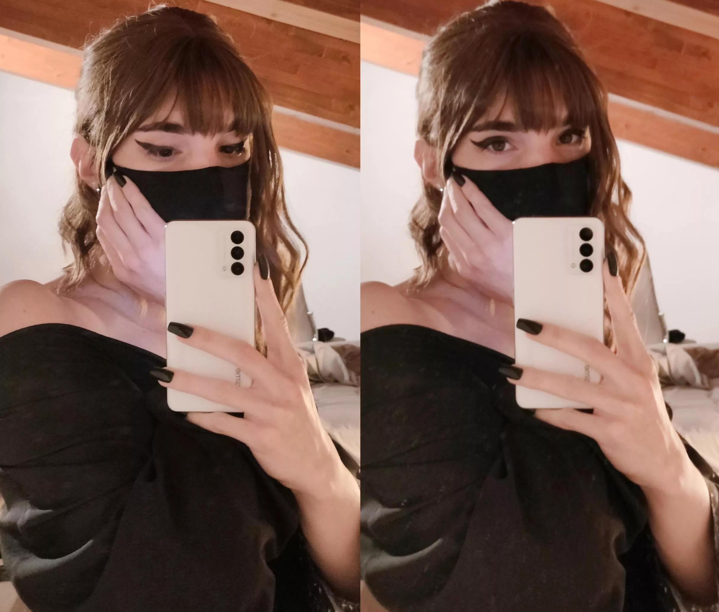 I'm so nervous about this but here is a half face reveal 🙈🥺 What do you guys think? posted by ravioli___boi