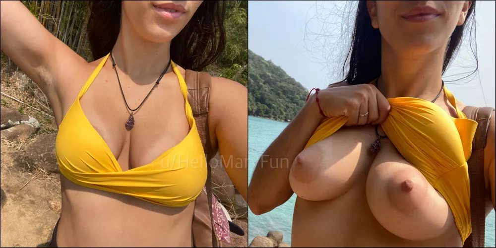 I’m the girl that you saw in the beach😜 by HelloMaryFun