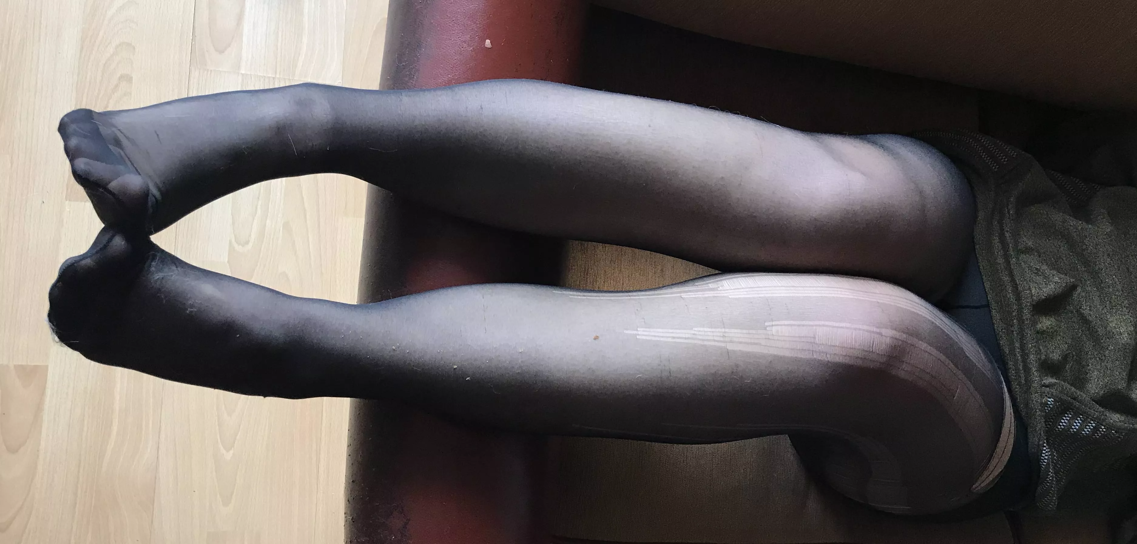 im tired... can somebody take off my pantyhose? posted by WhoKinky