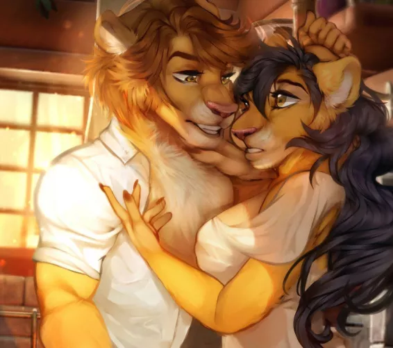 Im very excited to share the cover art i made for KittMouri's upcoming book! Very romantic and cozy, what do you think? <3 art by me @moonabel on FA by GalaxyStrip