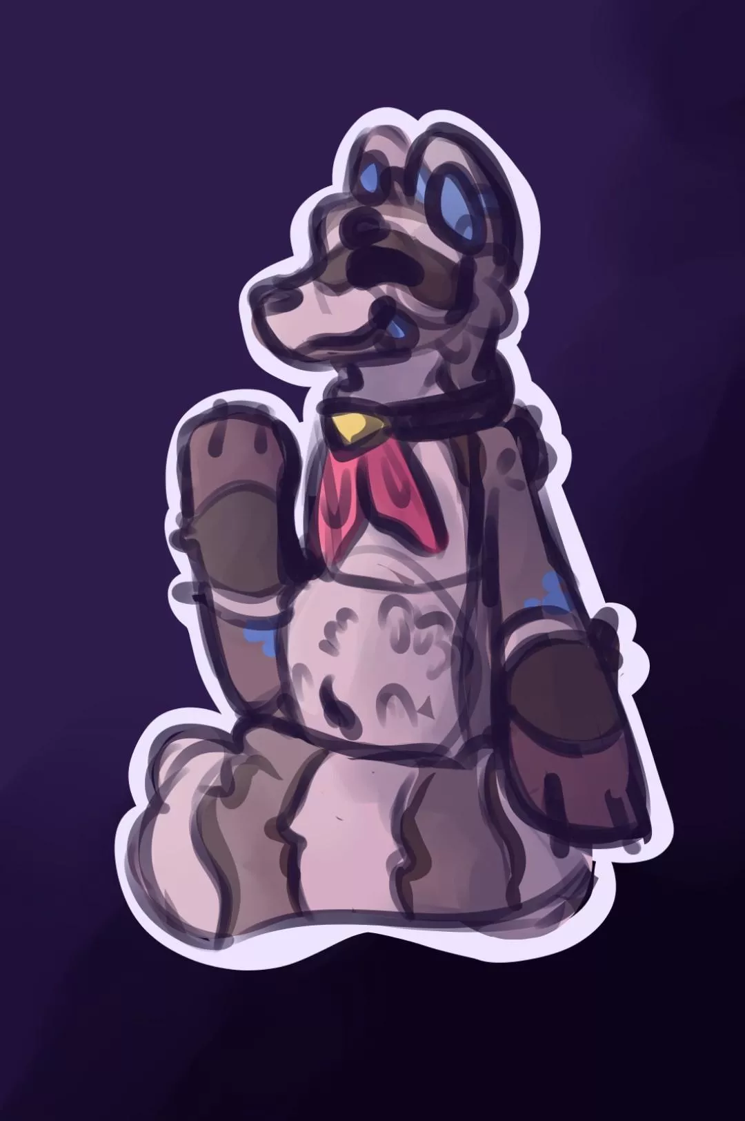 {image} First ever post! art by Reggie Raccoon ( me ) :D posted by scuffed_scottish_Rat